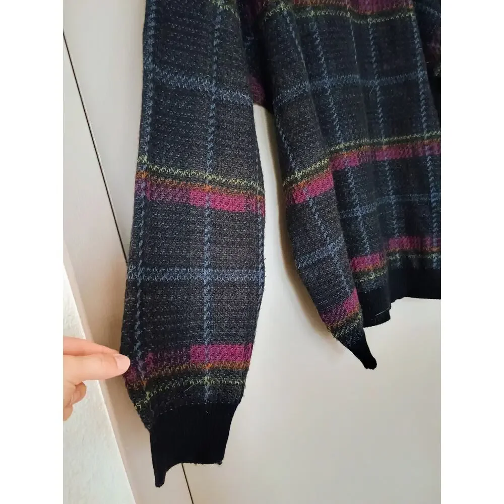 Y2k VTG Roundtree & Yorke Collection Wool retro Plaid Cosby grandpa core XL mens